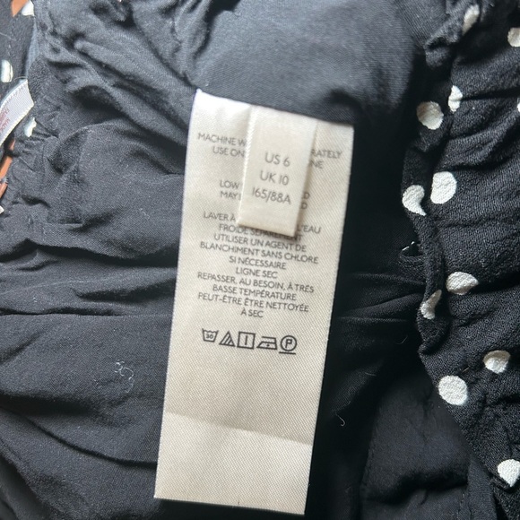 Free People Polka Dot Crop Top Size 6 - Picture 3 of 8